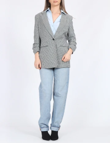 Sacou Only, alb/negru Negru