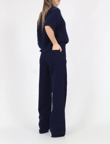 Pantaloni Pieces, albastru