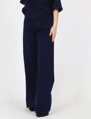 Pantaloni Pieces, albastru