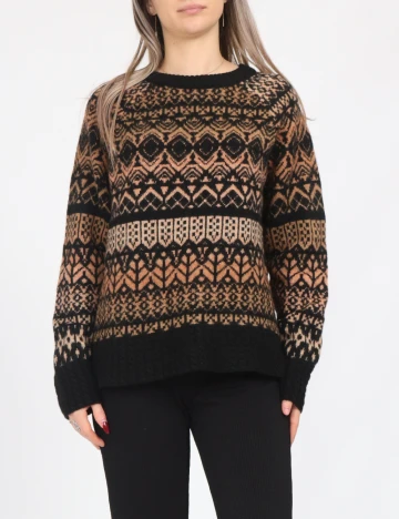 Pulover Only, negru/maro