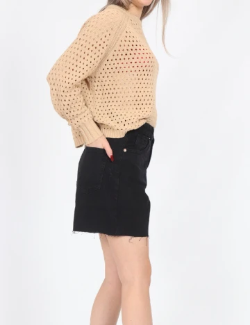 Pantaloni scurti Stradivarius, negru