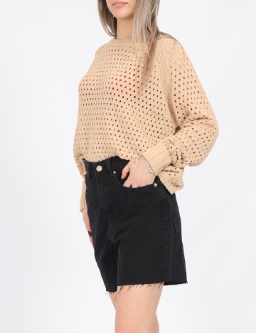 Pantaloni scurti Stradivarius, negru