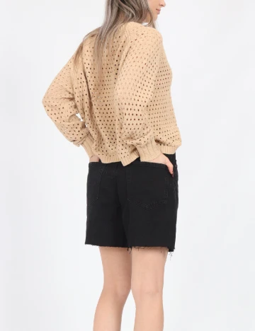 Pantaloni scurti Stradivarius, negru