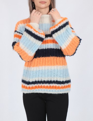 
						Pulover Pieces, mix culori