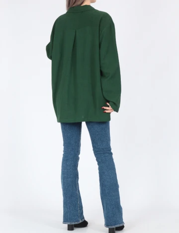 Camasa Oversize Pieces, verde