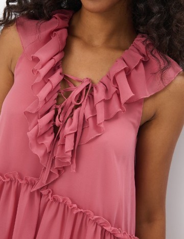Rochie scurta Mohito, roz pudra