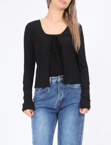 Cardigan Pieces, negru
