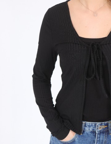 Cardigan Pieces, negru