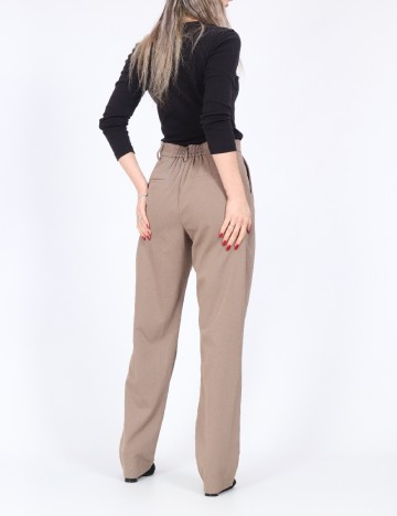 Pantaloni Pieces, maro