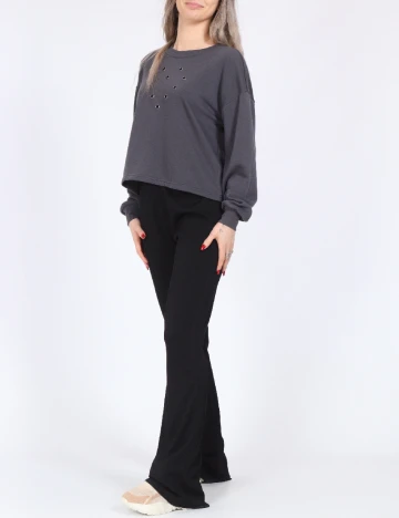 Top Vero Moda, gri inchis