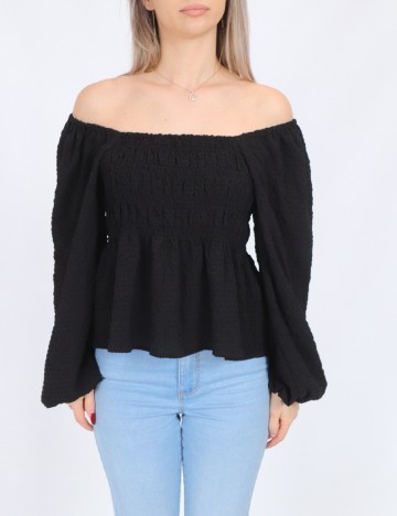 Bluza Pieces, negru