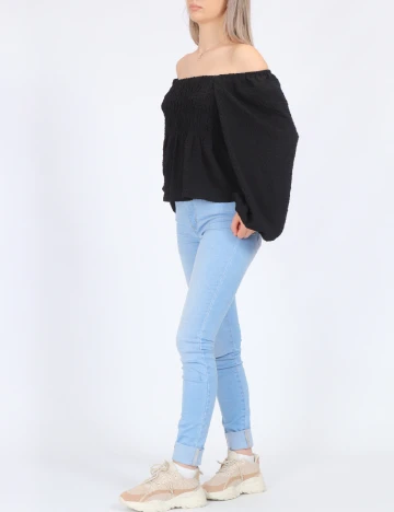 Bluza Pieces, negru Negru