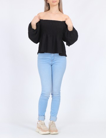 Bluza Pieces, negru