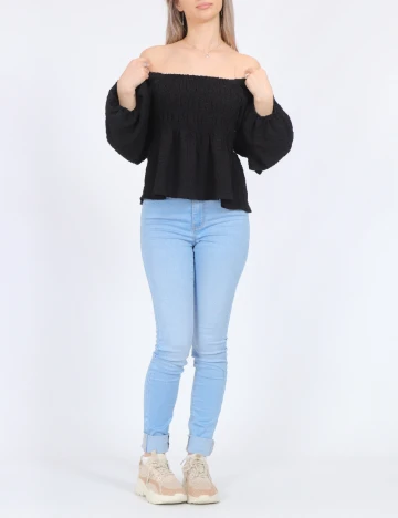 Bluza Pieces, negru Negru