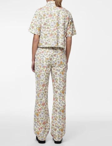 Blugi Pieces, floral print