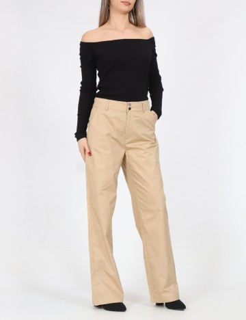 
						Pantaloni Only, maro deschis