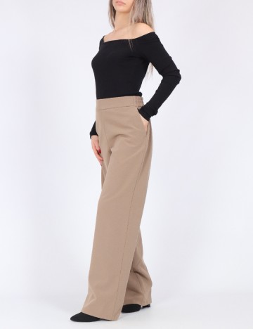 Pantaloni Pieces, maro