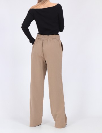 Pantaloni Pieces, maro