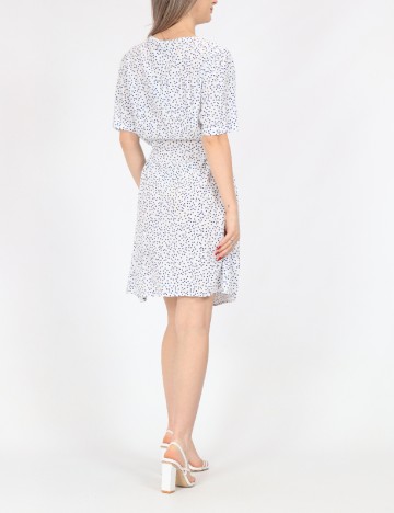 Rochie scurta Pieces, alb