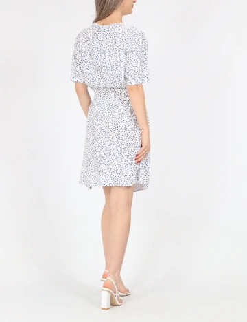 Rochie scurta Pieces, alb