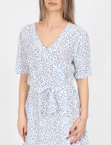 Rochie scurta Pieces, alb
