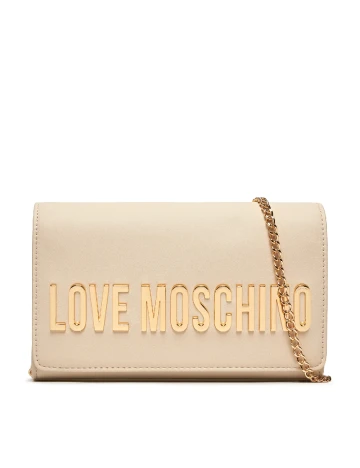 Geanta Love Moschino, crem