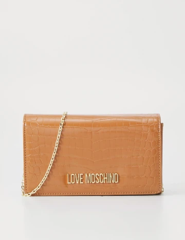 Geanta Love Moschino, maro Maro