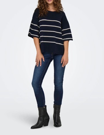 
						Pulover Only, bleumarin