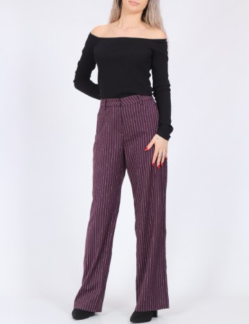 Pantaloni Vero Moda, pruna