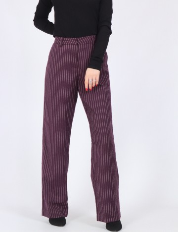 Pantaloni Vero Moda, pruna