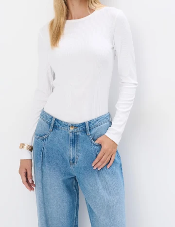 Bluza Mohito, alb Alb