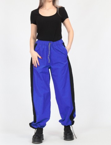 Pantaloni Something New, albastru