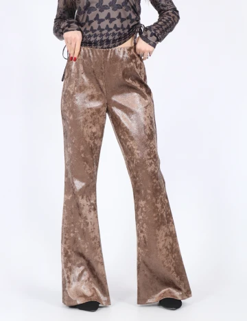 Pantaloni Something New, maro