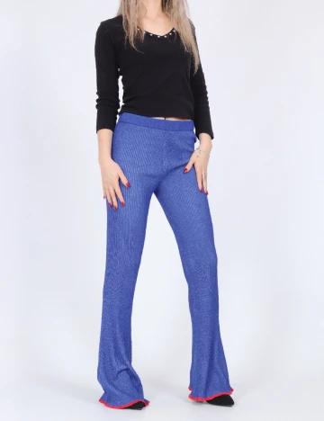 Pantaloni Something New, albastru