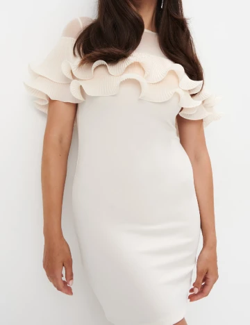 Rochie scurta Mohito, crem
