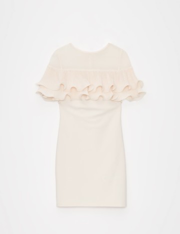 Rochie scurta Mohito, crem