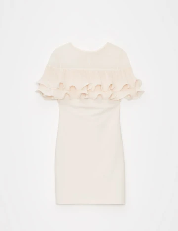 Rochie scurta Mohito, crem