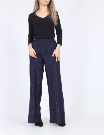 Pantaloni Vero Moda, bleumarin