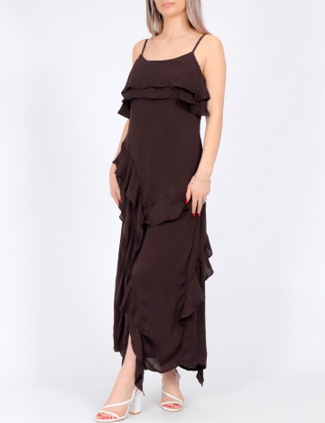 Rochie medie Vero Moda, maro