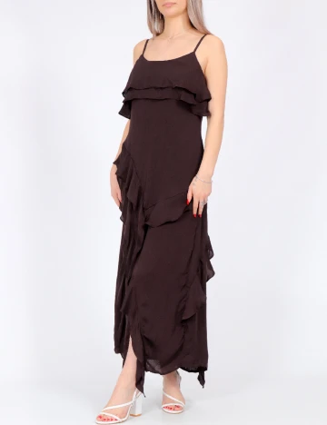 Rochie medie Vero Moda, maro