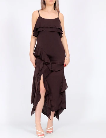 Rochie medie Vero Moda, maro