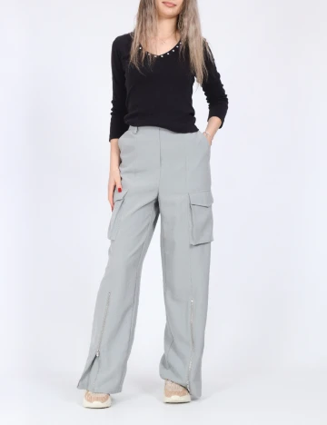 Pantaloni Vero Moda, gri