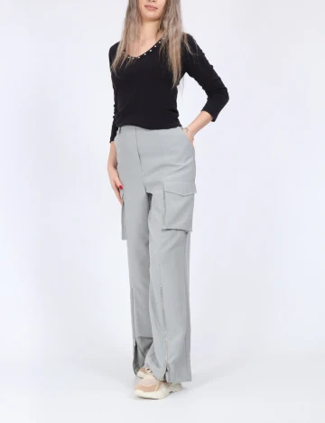 Pantaloni Vero Moda, gri