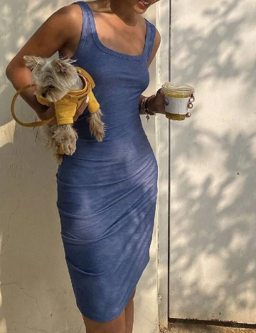 Rochie scurta Dazy, albastru Albastru