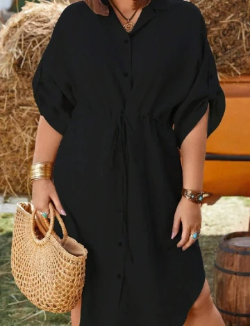 Rochie medie SHEIN CURVE, negru