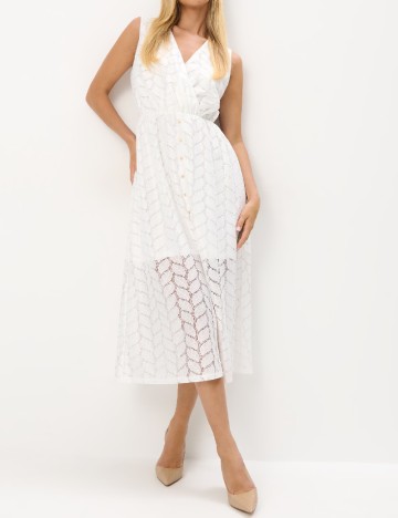 Rochie medie Mohito, alb
