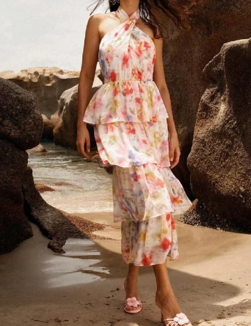 Rochie medie Anewsta, mix culori