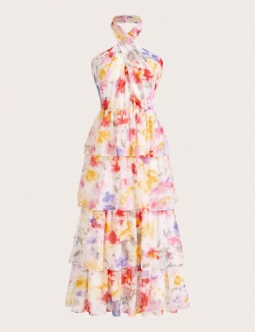 Rochie medie Anewsta, mix culori