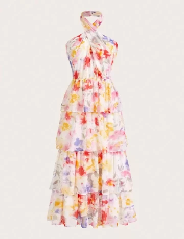 Rochie medie Anewsta, mix culori