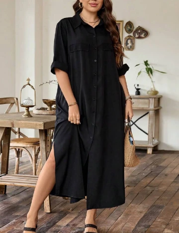 Rochie lunga SHEIN CURVE, negru